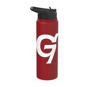 Group 7 Seven Logo Text Graphic Design Stainless Steel Insulated Water Bottle