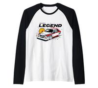Group B Rally Legend 80s Classic Car Motorsport Apparel Raglan Baseball Tee
