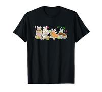 Group Bunny Cockapoos Easter Reading Book Hunting Eggs Owner T-Shirt