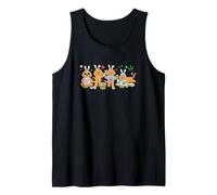 Group Bunny Sproodles Easter Reading Book Hunting Eggs Owner Tank Top