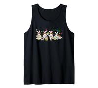 Group Bunny St. Bernards Easter Reading Book Hunting Eggs Tank Top