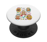 Group Chow Chows Inside Easter Eggs Collection Colorful PopSockets Adhesive PopGrip