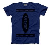 Group Costume Outfit - Crayon Tshirt Matching Tees Halloween Top C Fancy Dress Party Team Tops Colours T-Shirt - S Navy