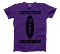 Group Costume Outfit - Crayon Tshirt Matching Tees Halloween Top C Fancy Dress Party Team Tops Colours T-Shirt - XL Purple