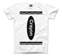 Group Costume Outfit - Crayon Tshirt Matching Tees Halloween Top C Fancy Dress Party Team Tops Colours T-Shirt - 12-13 Years White