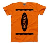 Group Costume Outfit - Crayon Tshirt Matching Tees Halloween Top C Fancy Dress Party Team Tops Colours T-Shirt - XL Orange