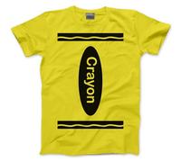 Group Costume Outfit - Crayon Tshirt Matching Tees Halloween Top C Fancy Dress Party Team Tops Colours T-Shirt - XL Yellow