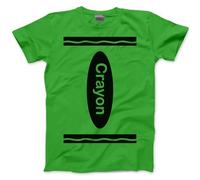 Group Costume Outfit - Crayon Tshirt Matching Tees Halloween Top C Fancy Dress Party Team Tops Colours T-Shirt - M Green