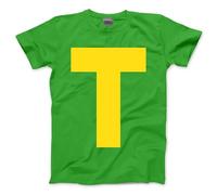 Group Costume Outfit - Green Letter A Tshirt Matching Tee Halloween Top Fancy Dress Party T-Shirt - L Green