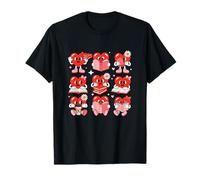 Group Cute Hearts Reading Books Valentine Librarian Teacher T-Shirt