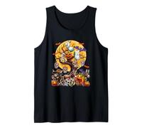 Group Donkeys As Witch Mummy Halloween Pumpkins On Tree Tank Top