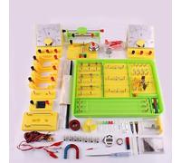 Group Electrical Experiment Box with Circuit Board - Physics Kit for Electric Bell, Magnetic Force on Current & Sliding Rheostat Experiments