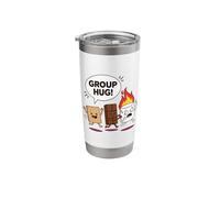 Group Hug Smores Marshmallow Campfire Funny Camping Stainless Steel Insulated Tumbler