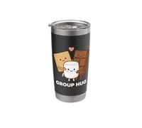 Group Hug Smores Marshmallow Campfire Funny Camping Stainless Steel Insulated Tumbler