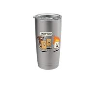 Group Hug Smores Marshmallow Campfire Funny Camping Stainless Steel Insulated Tumbler