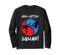 Group Martial Arts and Matching Jiu Jitsu Squad Long Sleeve T-Shirt