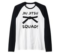 Group Martial Arts and Matching Jiu Jitsu Squad Raglan Baseball Tee