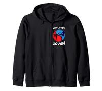 Group Martial Arts And Matching Jiu Jitsu Squad Zip Hoodie