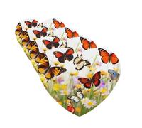 Group of Butterflies Car Air Fresheners Cards Set of 4 Pieces Hanging Scented Cards for Wardrobe Bathroom Car Aromatherapy Tablets Rearview Mirror Pendant Car Fresheners Long Lasting