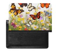 Group of Butterflies Passport Cover Protector Rfid Blocking Passport Holder Id Card Holder Secure Travel Wallet Organizer for Passport Tickets Credit Cards, style, One Size