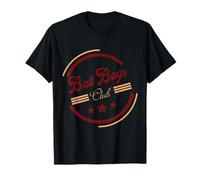 Group Of Men By DBDS Black Ball Club T-Shirt, Men's, Unisex-Adults, Sports Enthusiasts, Clubbers, Young Adults to Adults, Unisex, Short Sleeve, Small, Classic Fit, Crew Neck, Solid, Pull On, 1 Count