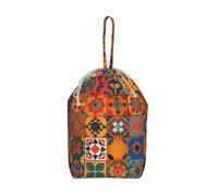 Group of Moroccan Geometric Drawstring Laundry Bags 70 x 35 cm