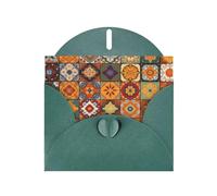 Group of Moroccan Geometric Greeting Cards Blank Note Cards with Envelopes Happy Birthday Card Thank You Card Wedding Party Invitation Cards for All Occasions 4x6 Inch