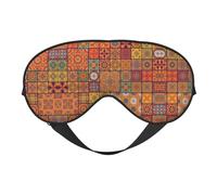 Group of Moroccan Geometric Print Eye Mask for Sleeping Light Blocking,Soft Breathable Eye Mask,Adult Party Eyeshade Favors