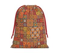 Group Of Moroccan Geometric Print Gift Drawstring Bag Reusable Pouch Festive Decor Party Favor Daily Storage Sack