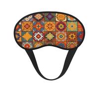 Group of Moroccan Geometric Sleep Mask for Side Sleeper, Light Blocking Night Masks for Sleeping Eye Mask for Women Men Eye Cover Soft Comfortable Eye Shade for Travel, Nap