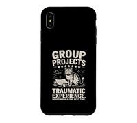 Group Projects Traumatic Experience Cat Humor Case for iPhone XS Max
