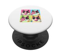 Group Ragdoll Cats Bow Tie Sunglasses Bubble Easter Eggs PopSockets Adhesive PopGrip