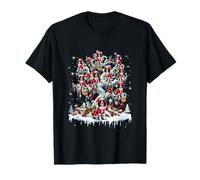 Group Santa English Springer Spaniels On Christmas Tree T-Shirt
