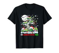 Group Santa Garbage Trucks On Christmas Tree Snow Driver T-Shirt