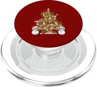 Group Santa Reindeer Elf Abyssinians Xmas Tree Snowman PopSockets PopGrip for MagSafe