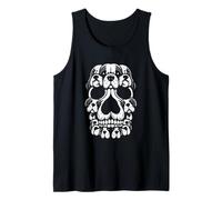 Group St. Bernards As Halloween Skull Costume Dog Owner Tank Top