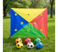 Group Team Building Game - Hole Trap Challenge Activity, Interactive Equipment for Multiple Players, Fun Teamwork Exercise | Kids Adults Travel Camping Family Evening School Class Room