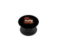 Group Teeth Cosplay Turkey Pumpkins Thanksgiving Dentist PopSockets Adhesive PopGrip