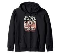 Group Therapy With Wine Funny Book Club Design Zip Hoodie