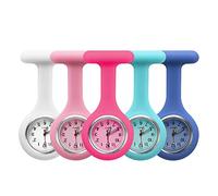 Groupcow 5pcs Multicolour Silicone Nurses Watch (Adults, Medical Professionals)