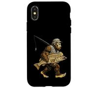 Grouper Bigfoot Fisherman Saltwater Fishing Sasquatch Case for iPhone X/XS