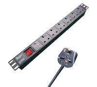 GroupGear 27-6030S/UK/RM power extension 3 m 6 AC outlet(s) Black