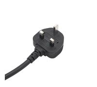 GroupGear 3m 8 Way Horizontal Rack Mount Power Extension Block UK Plug to 8 x C13 Sockets - Black