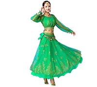 Grouptap Green Long-Sleeve Anarkali Salwar Kameez (Polyester, Green, 150-170 cm, 45-70 kg)