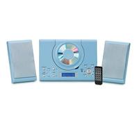 Grouptronics CD Player with Speakers - HiFi System for Home with Radio, USB, MP3, Clock Alarm & Remote - Compact Stereo System with Wall Mount Design - Small CD Players for Home - GTMC-101