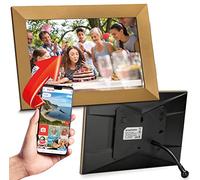 Grouptronics Gallery10 Easy To Use Wi-Fi Digital Photo Frame - 10 Inch, Send Photo or Video Via Free Phone App - Touch Screen, Auto Sleep & Rotate, Bendy Stand, Landscape or Portrait, 16GB - Gold
