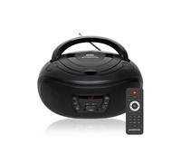 Grouptronics Gtcdr-501 Black Versatile Boombox Cd Player With Radio, Usb Mp3 & Aux In For Smartphones And Tablets