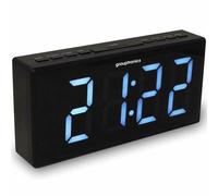 Grouptronics GTCR-T1M Large Display Digital Alarm Clock Radio - 3 Inch Digits, Dual Alarms, Dimmable Display, 20 FM Presets, Sleep Timer
