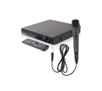 Grouptronics Gtdvd-181 Compact Multi Region Karaoke Dvd Player And Mic Bundle