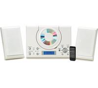 Grouptronics HIFI with CD Player Radio & AUX IN Socket For Connecting Phone MP3 Player Tablet or IPod in White Grouptronics White